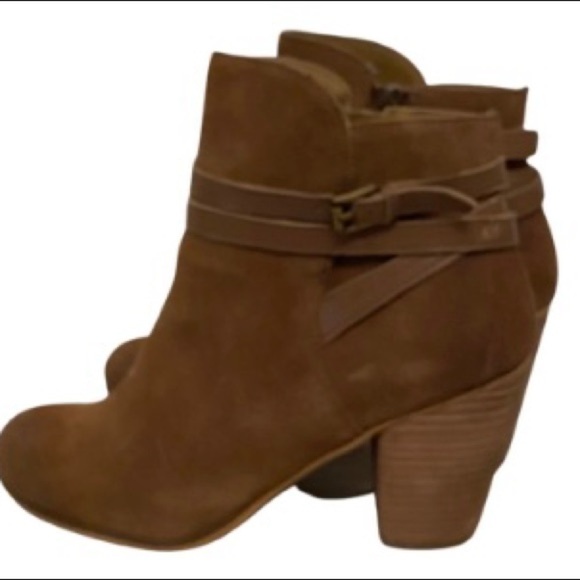 BP Bootie Boots Nordstrom Suede Distressed Leather - Picture 3 of 9